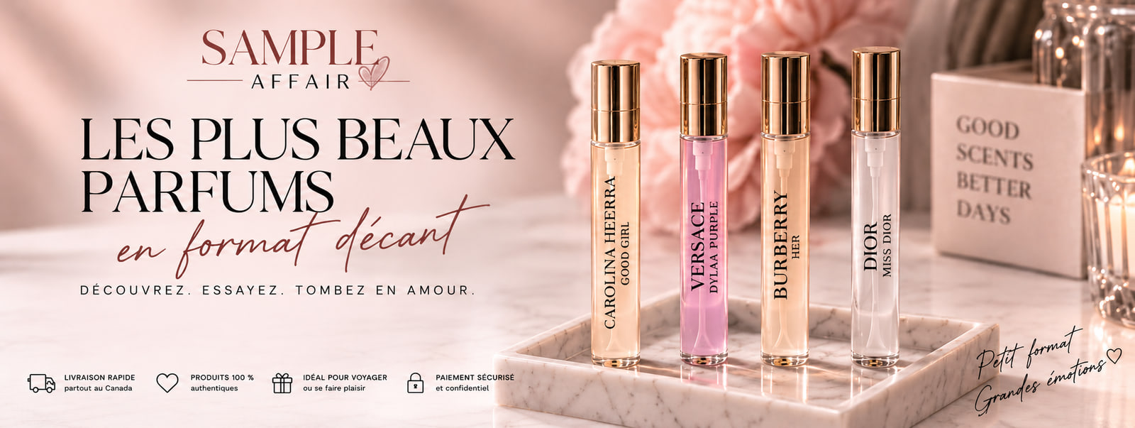 Sample Affair — les plus beaux parfums en format décant